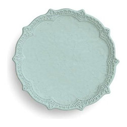 Arte Italica Merletto Aqua Canape Plate - Dinnerware