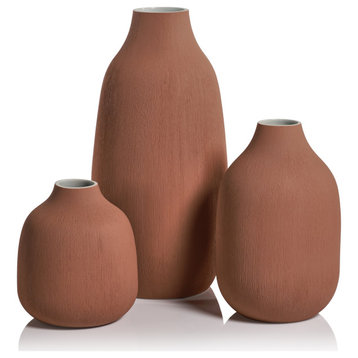 Weston Sepia Porcelain Vase, 5.75"