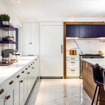 Purple accents