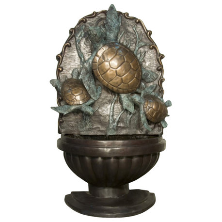 3 Sea Turtles Wall Fountain