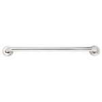 Keeney - Keeney 1.25" Polished Stainless Steel Grab Bar With Designer Flange, 42" - Keeney's straight steel grab bar is ideal for walk-in showers, bathrooms, or anywhere a safety bar is needed. It is constructed of high quality 18-gauge stainless steel and includes (2) 3-in. designer flange covers, (6) 2-in. stainless steel screws to provide a durable, cost-conscious solution. This ADA complaint grab bar will bring a touch of elegance to your bathroom with their designer flanges while making your home safer to prevent falls. Regardless if you are looking for age in place or simply need additional support, Keeney bath safety products are a high-quality choice that homeowners trust. Available in 12-, 16-, 18-, 24-, 36-, and 42-in. x 1.25-in. diameter to cater to your safety needs.