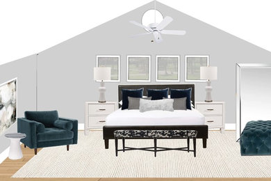 Inspiration for a transitional bedroom remodel in Albuquerque