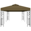 vidaXL Gazebo Outdoor Canopy Tent Patio Pavilion Shelter Party Tent Taupe