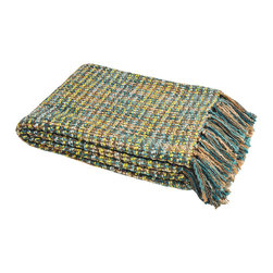 Barker and Stonehouse - Baoli Teal Throw - Mantas para el sof&aacute;
