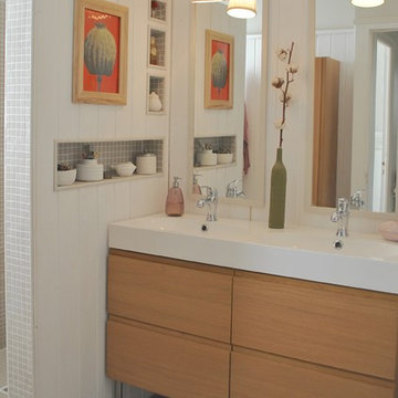 Salle de bain réaménagée en salle d'eau
