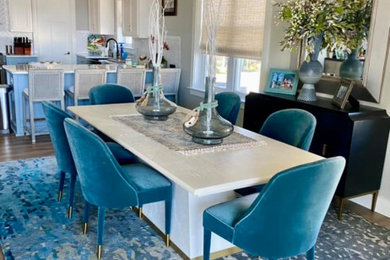 Inspiration for a coastal dining room remodel