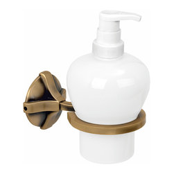 Secret Bath. Wall soap dispenser. Old brass. Toledo Collection - Soap & Lotion Dispensers