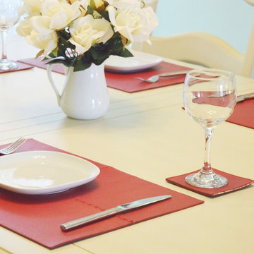 High End Leather Placemats and Coasters