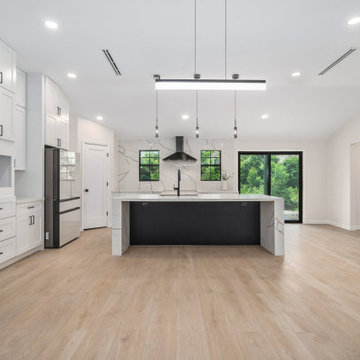 Modern Luxury Kitchen Remodel Houston - Open Floor Plan + High-End Finishes