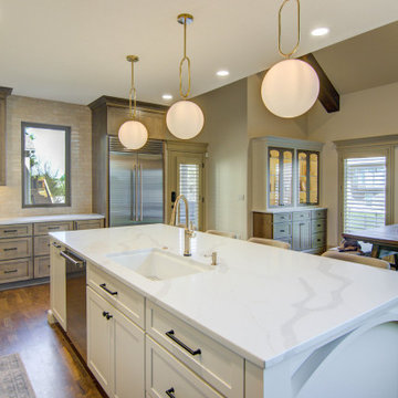 Collected Kitchen Remodel with Custom Seating + Layered Details