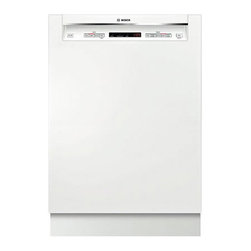Bosch 24" Recessed Handle 300 Series Dishwasher, White | SHE53TL2UC - Dishwashers