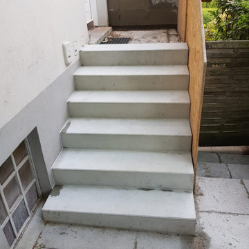 neue Treppe aus Beton