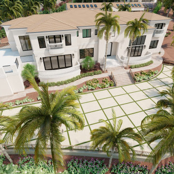 Modern Mediterranean 3D rendering