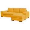 Apt2B Melrose Reversible Sleeper Sofa, Marigold Velvet, Memory Foam Mattress