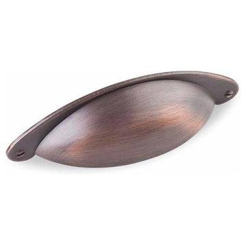 3 Inches C-C Dark Brushed Antique Copper Shaker Cup Pull, HR8233DBAC