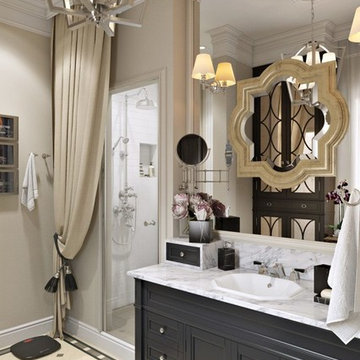 Classic Bathroom Interior Visualization