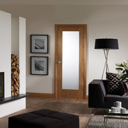 Pattern 10 Oak Prefinished Obscure Glazed Door - Internal Doors