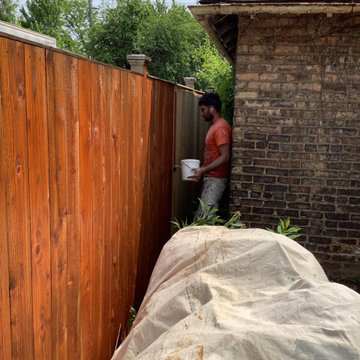 Wooden Fence Staining