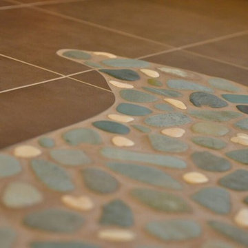 Coastal Pebble Bathroom Remodel