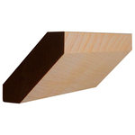 NewMouldings - EWCR37 Flat Crown Moulding Trim, 3/4" x 2-3/4", Maple, 94" - Unfinished Solid Hardwood