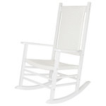 Shine Company - Hampton Porch Rocker, White - Bring your relaxing outdoor experience to life with the sturdy Hampton Porch Rocker from Shine Company, coated to protect against rain, heat, and sun.  It is strong enough to withstand the elements without sacrificing the classic look you love. Max capacity 250 pounds.  Rust-resistant hardware and assembly instructions are included.