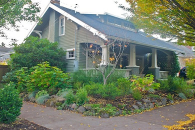 This is an example of an arts and crafts garden in Portland.