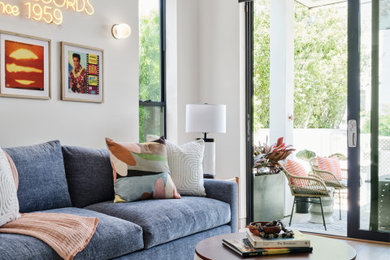 Inspiration for a modern bedroom remodel in Los Angeles