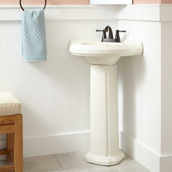 GASTON CORNER PEDESTAL SINK - Bathroom Sinks