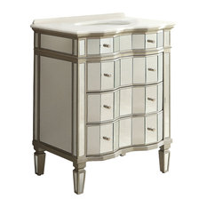 50 Most Por Mirrored Bathroom Vanities For 2018 Houzz Chans Furniture 30 All Mirrored Elin Bathroom Sink Vanity Vanities And