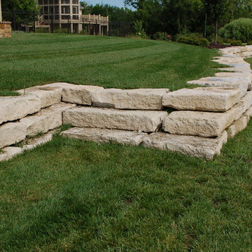 9" Limestone Retaining Wall