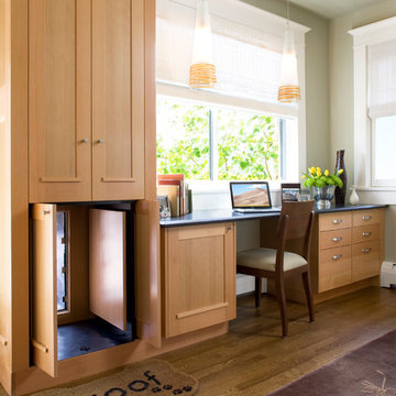 Custom Cabinets and Dog Door