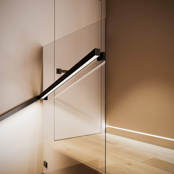 Contemporary Stairwell and Hallway