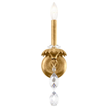 Helenia 1 Light Traditional Sconce, Heirloom Gold