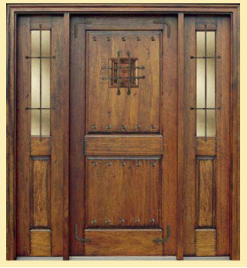Entry door with single sidelight Entry door with single sidelight