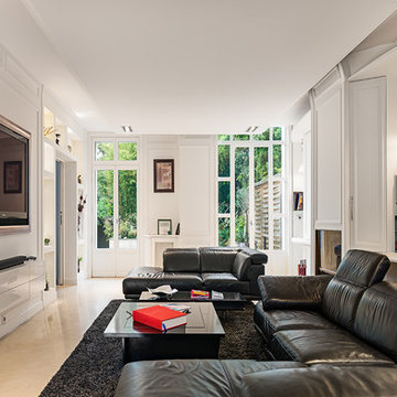 Salon contemporain - Maison à Paris