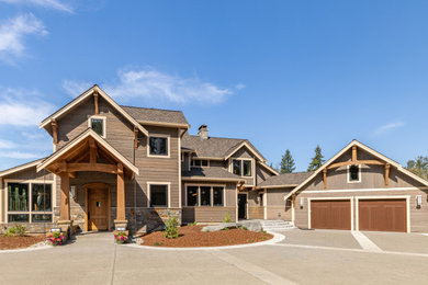 Inspiration for a craftsman exterior home remodel in Seattle