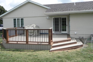 Inspiration for a craftsman deck remodel in Indianapolis