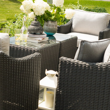 Bretton Slim love seat set - Brad's house