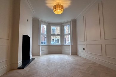 Inspiration for a contemporary living room remodel in London