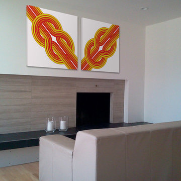 1970s Vintage Graphics Mid-Century paring