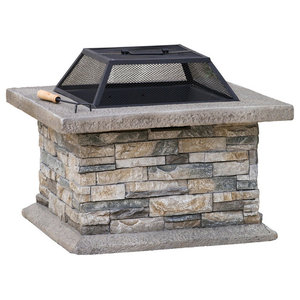 Gdf Studio Tundra Square Fire Pit Rustic Fire Pits By Gdfstudio