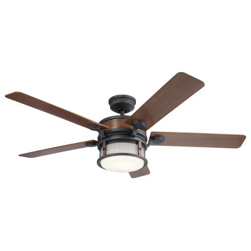 Kichler 310170 Ahrendale 60" Indoor / Outdoor Ceiling Fan - Auburn Stained