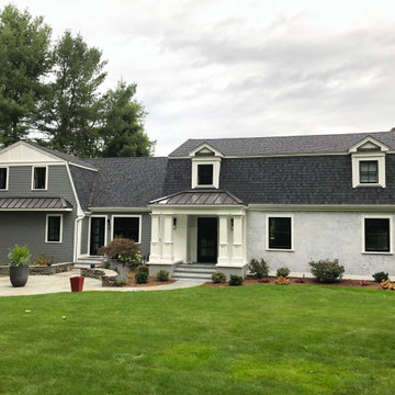 James Hardie Siding with Pella Windows and new deck