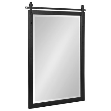 Chadbolt Framed Wall Mirror, Black, 22"x33"