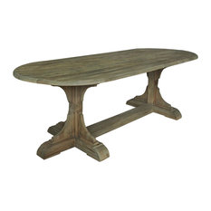 50 Most Por Farmhouse Oval Dining Room Tables For 2018 Houzz Moti Syracuse Oval Dining Table Tables