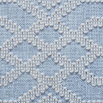 Cable Indoor/Outdoor Rug, Blue, 1x1