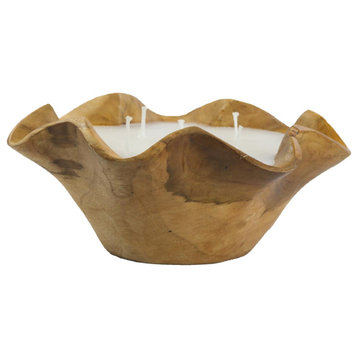 Anita Candle or Candle Holder, Natural