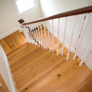 Reclaimed Flatsawn Heart Pine Stair Treads