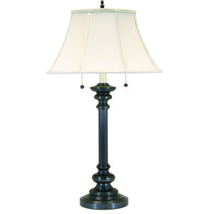 Newport 2 Light Table Lamp, Pewter - Traditional - Table Lamps