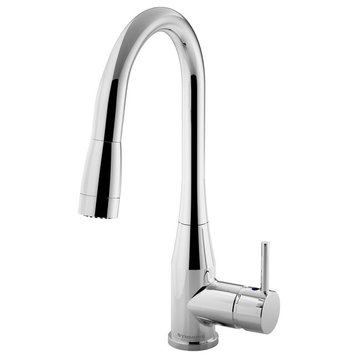 Sereno Single Handle Pull-Down Kitchen Faucet, 1.5 gpm, Chrome
